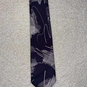 Crescent Bay Polyester Men's  Necktie Tie Black — Looks New